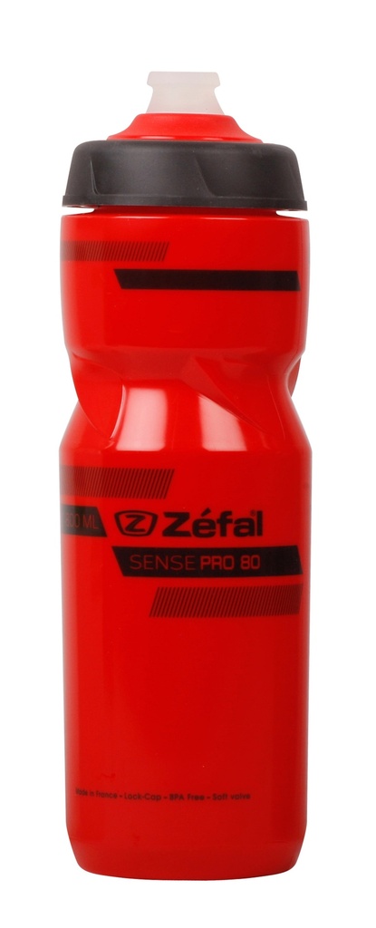 CARAMAÑOLA 800 ML SENSE PRO 80 ZEFAL ROJO/NEGRO