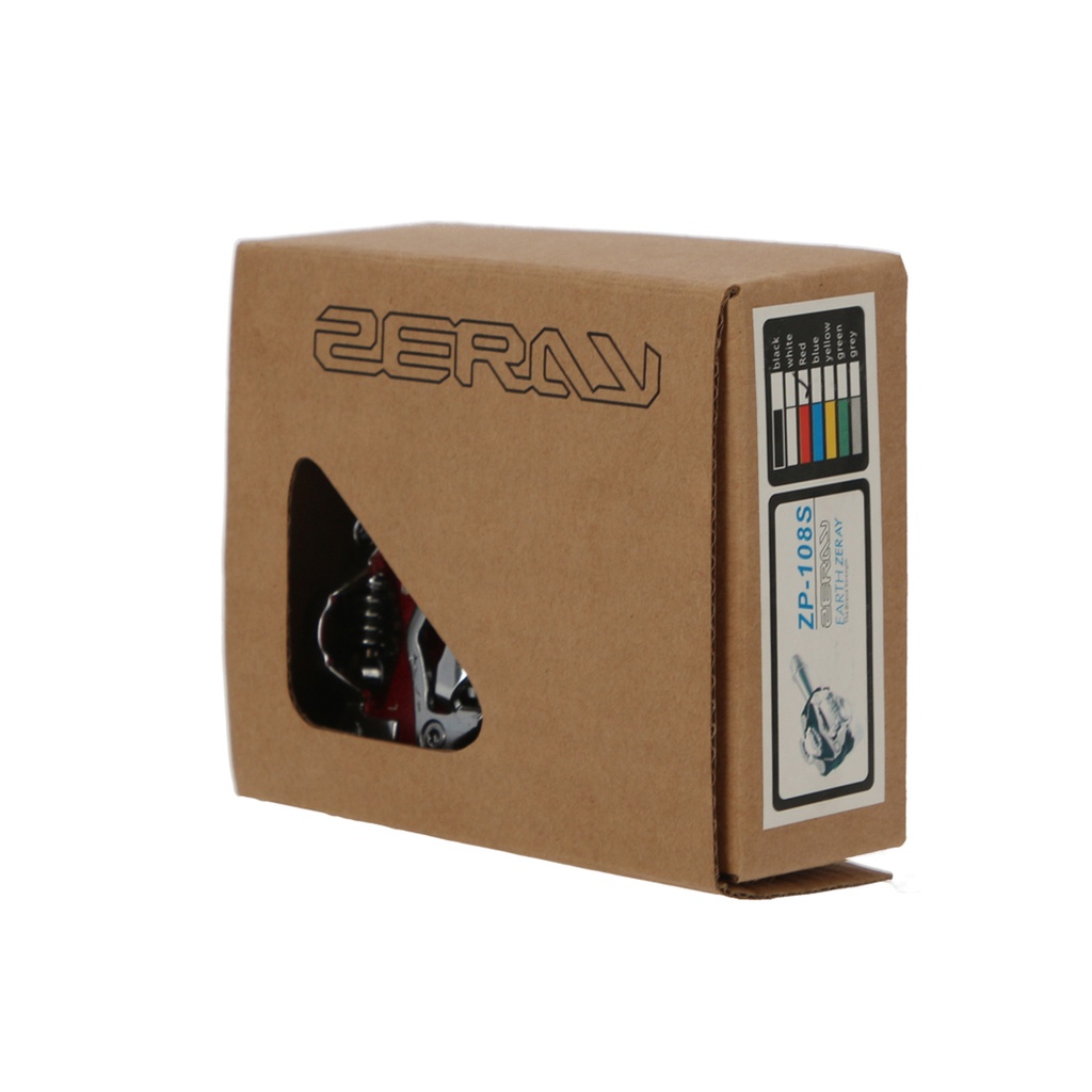 PEDAL AUTOMATICO ZERAY ZP-108S ALUMINIO MTB 9/16 RULEMAN ROJO