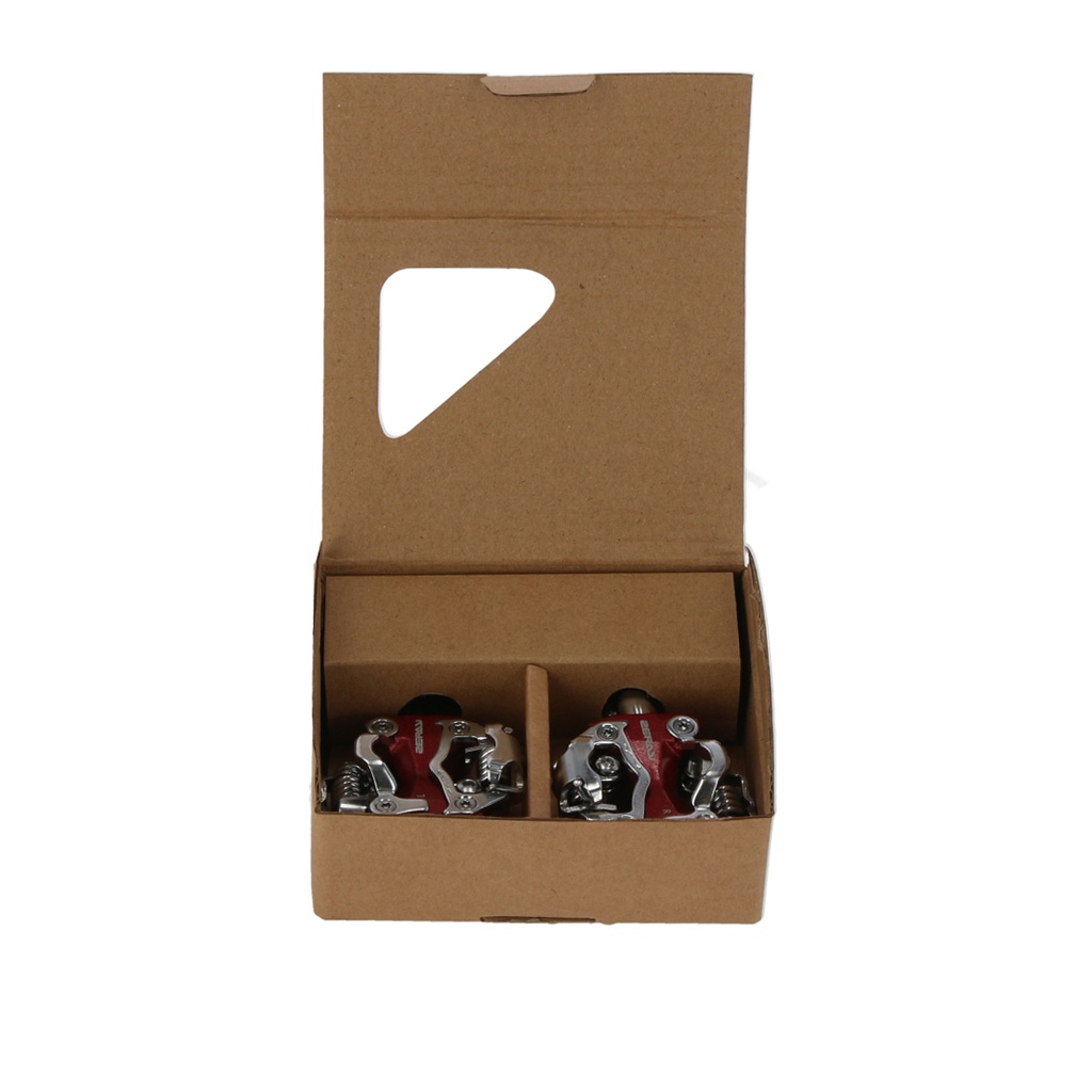 PEDAL AUTOMATICO ZERAY ZP-108S ALUMINIO MTB 9/16 RULEMAN ROJO