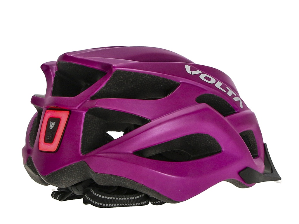 CASCO MTB VOLTA VIOLETA C/LUZ 22 VENT C/REG M