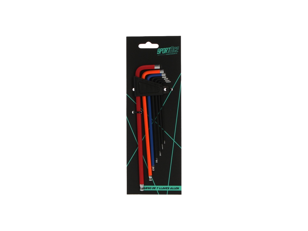 JGO 7 LLAVES ALLEN CR-V COLORES EXTREMO ESFERICO SPORTACE