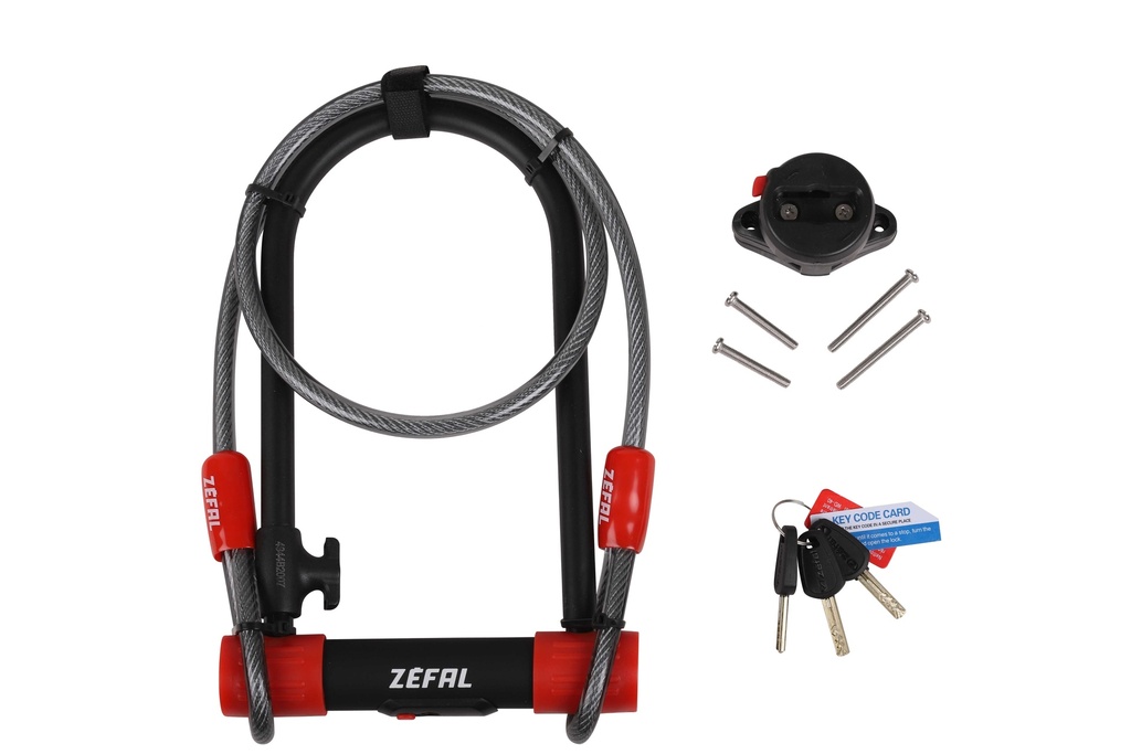 CANDADO U LLAVE CON CABLE K-TRAZ U13 ZEFAL
