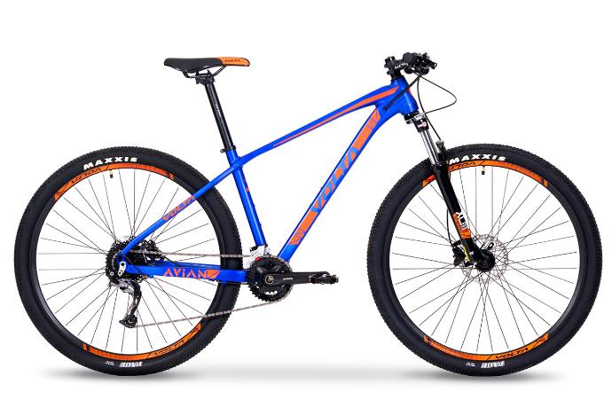 BICICLETA MTB AVIAN ALUMINIO AZUL/NARANJA ALIVIO 18VEL 29ER L G1
