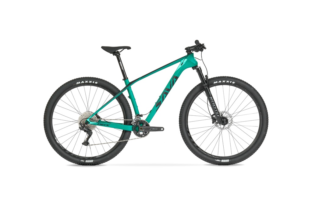 BICICLETA SAVA MTB CARBONO DECK 5.0 DEORE 22 VEL VERDE T17