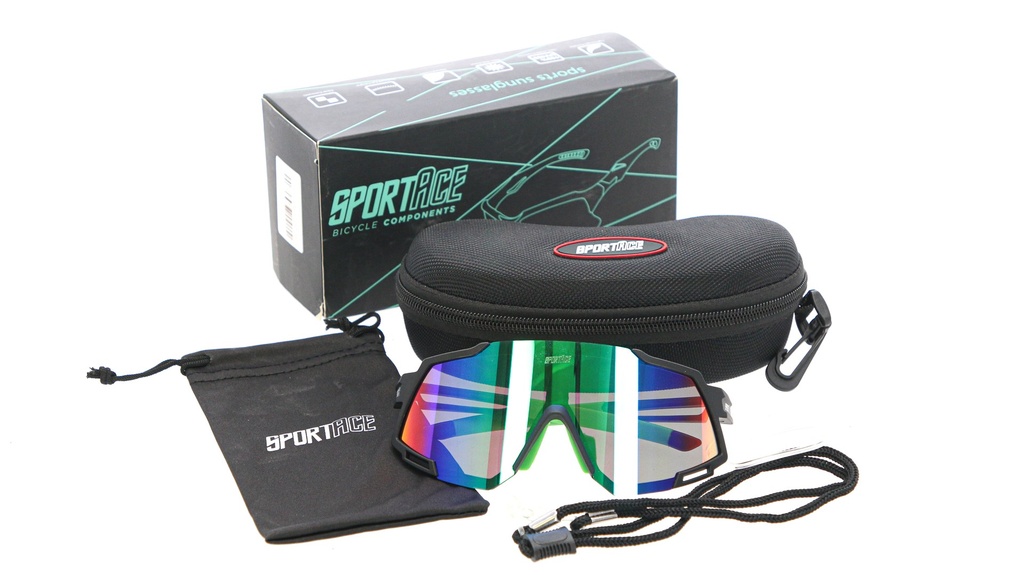 GAFA CICLISMO SA-838 SPORTACE VERDE/NEGRO C/ESTUCHE 3 CRISTALES