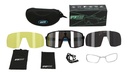 GAFA CICLISMO SA-858 SPORTACE NEGRO/AZUL (LENTE BLANCO) C/ESTUCHE 3 CRISTALES