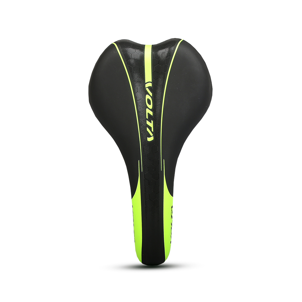 ASIENTO MTB/RUTA 270x150MM NEGRO/VERDE SIN GRAMPA