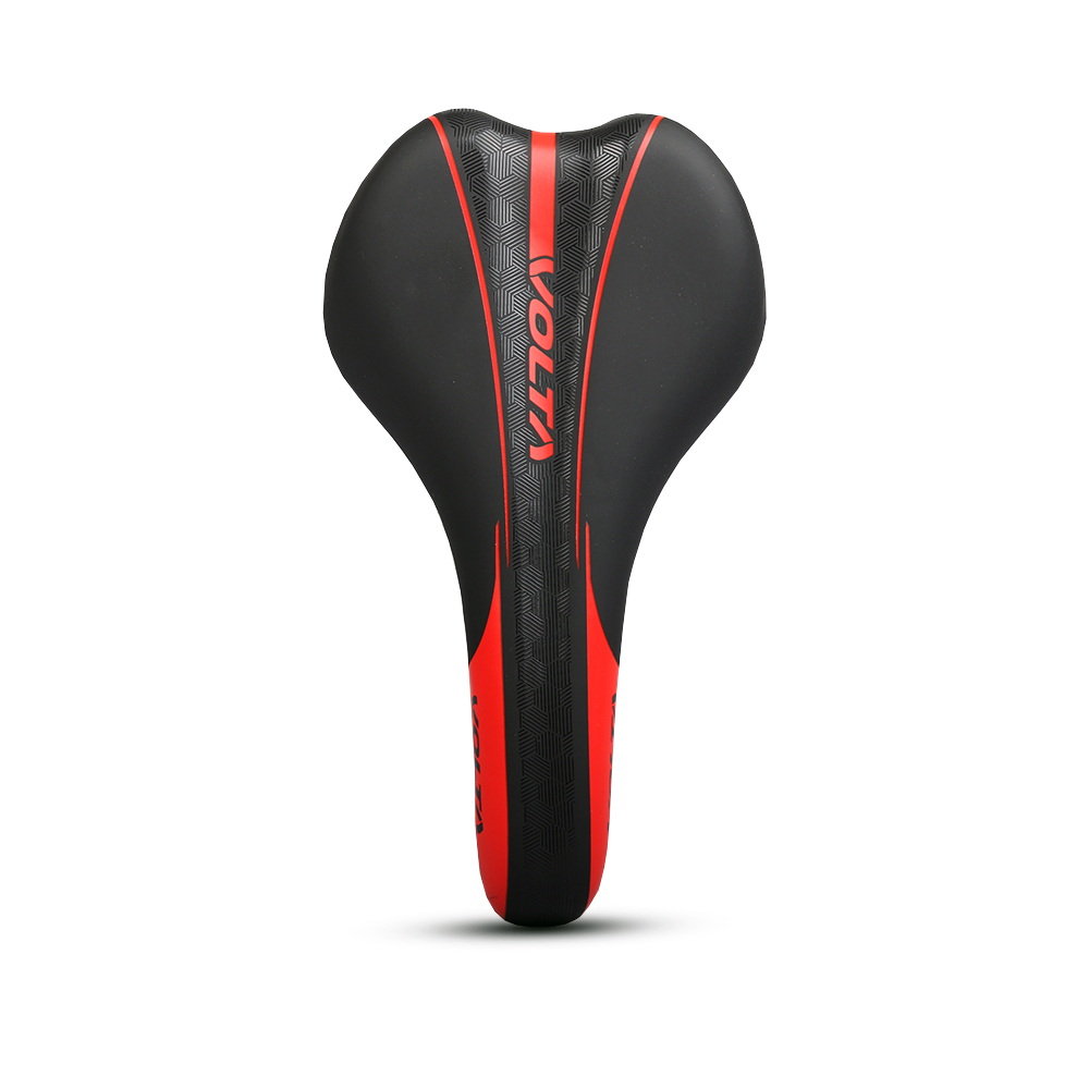 ASIENTO MTB/RUTA 270x150MM NEGRO/ROJO SIN GRAMPA