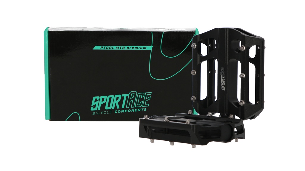 PEDAL ALUMINIO BMX/MTB DU NEGRO PINES 98X78 9/16" SPORTACE