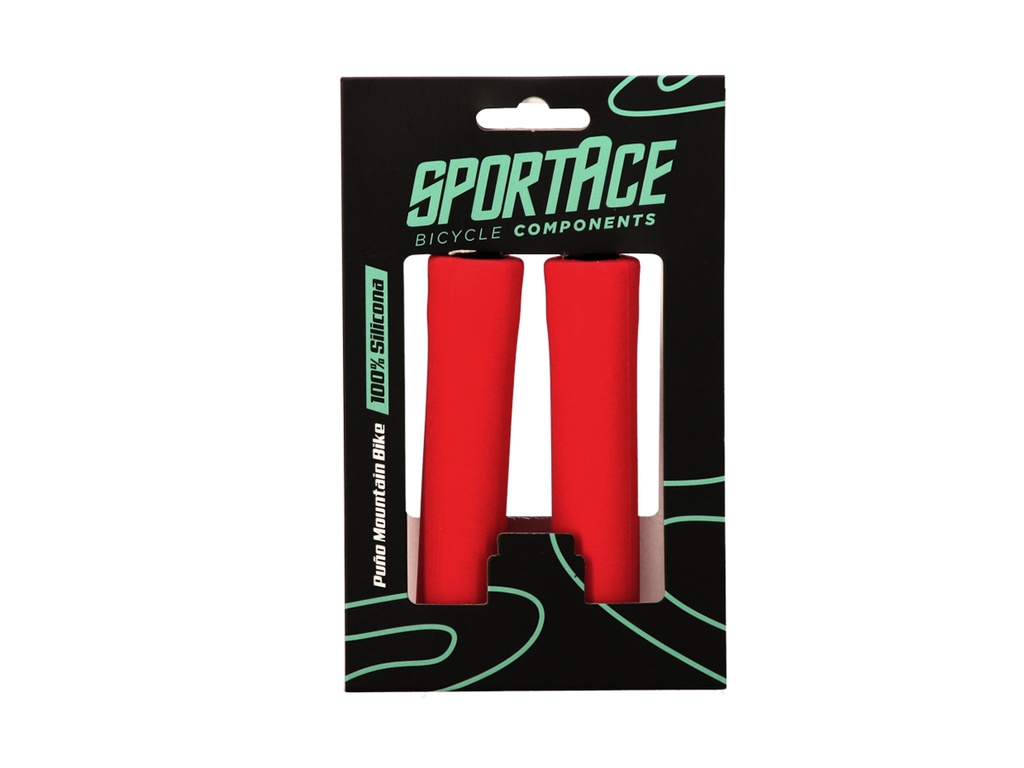 PUÑO MTB SILICONA 130MM ROJO SPORTACE