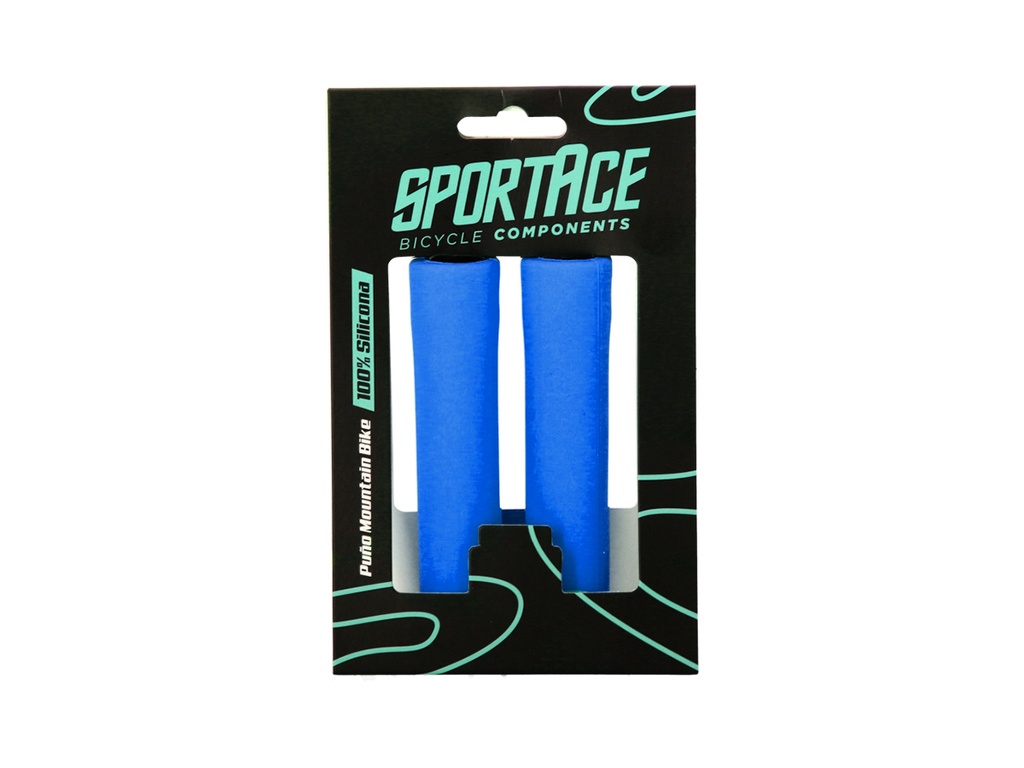 PUÑO MTB SILICONA 130MM AZUL SPORTACE