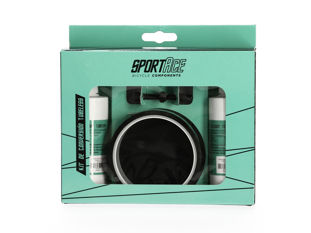KIT TUBELESS MTB CINTA/ LIQUIDO/PICOS SPORTACE