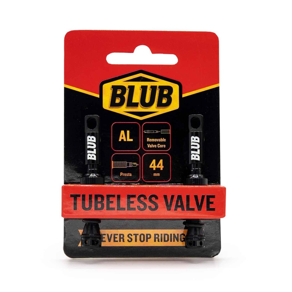 VALVULA TUBELEES ALUMINIO BLUB 44MM PAR