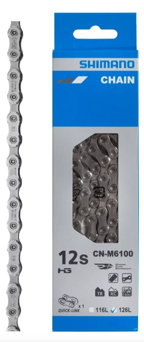CADENA 12 VEL SHIMANO CN-M6100 118 ESLABONES OEM
