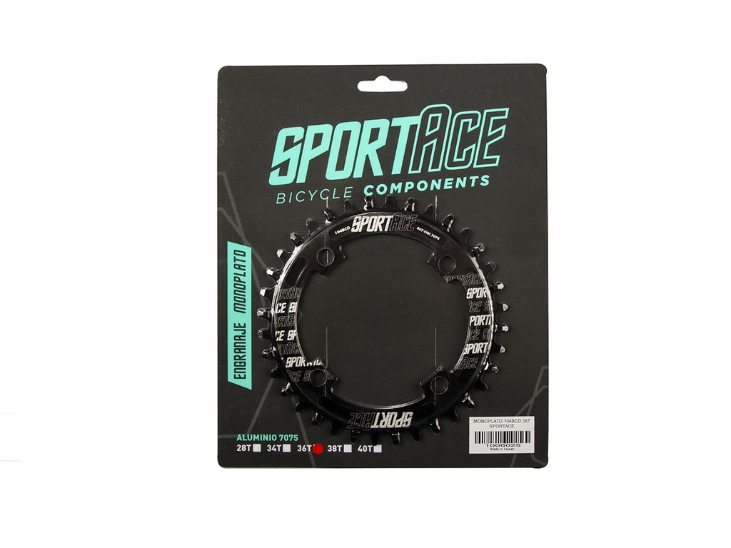 MONOPLATO 104BCD 36T CNC 7075 SPORTACE