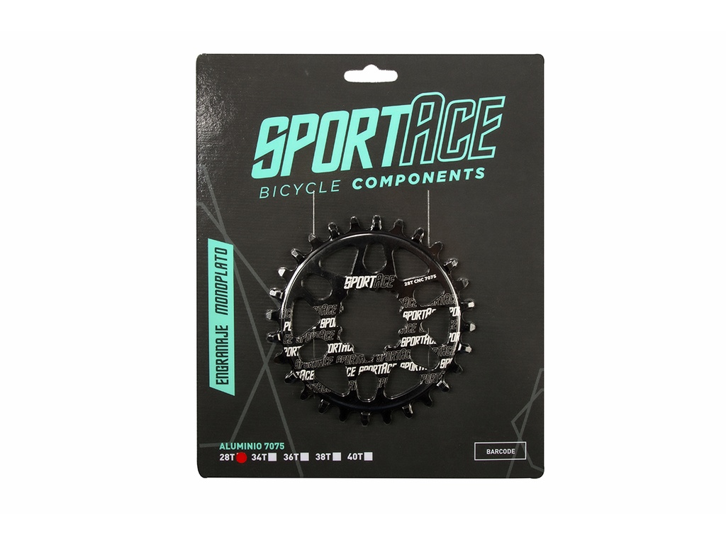 MONOPLATO DIRECT MOUNT SRAM 28T CNC 7075 SPORTACE