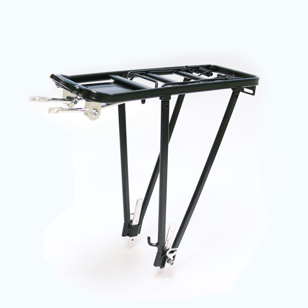 PORTAPAQUETE MTB ALUMINIO NEGRO C/VARILLA