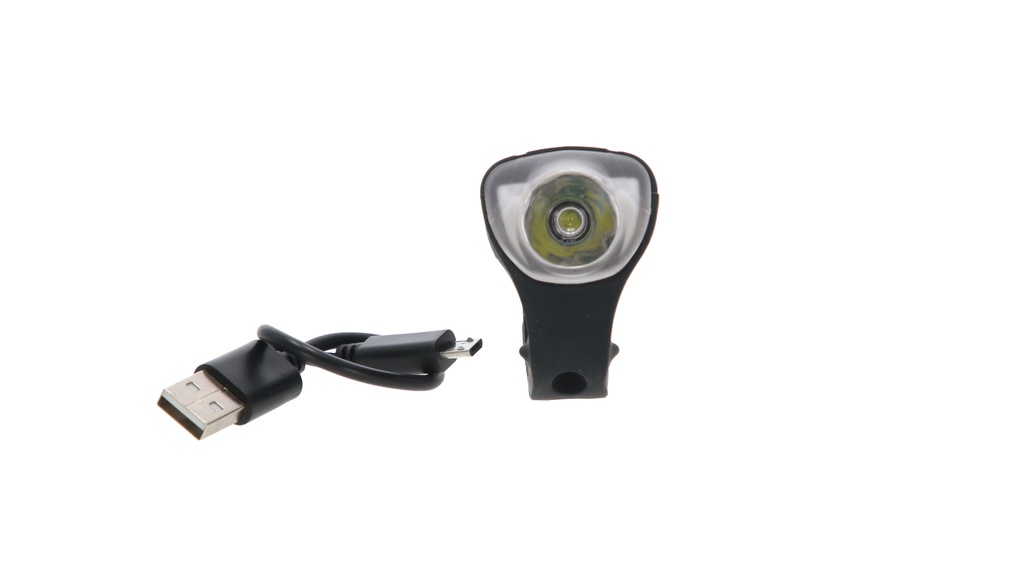 LUZ DELANTERA TOPMEGA 3FUNC 40LM RECARGABLE 180 mAh C/SUJETADOR