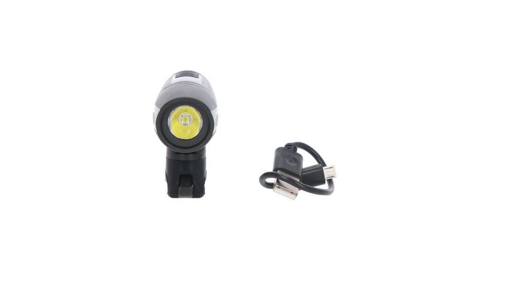 LUZ DELANTERA TOPMEGA 200LM CARGA USB C/SUJETADOR SILICONA