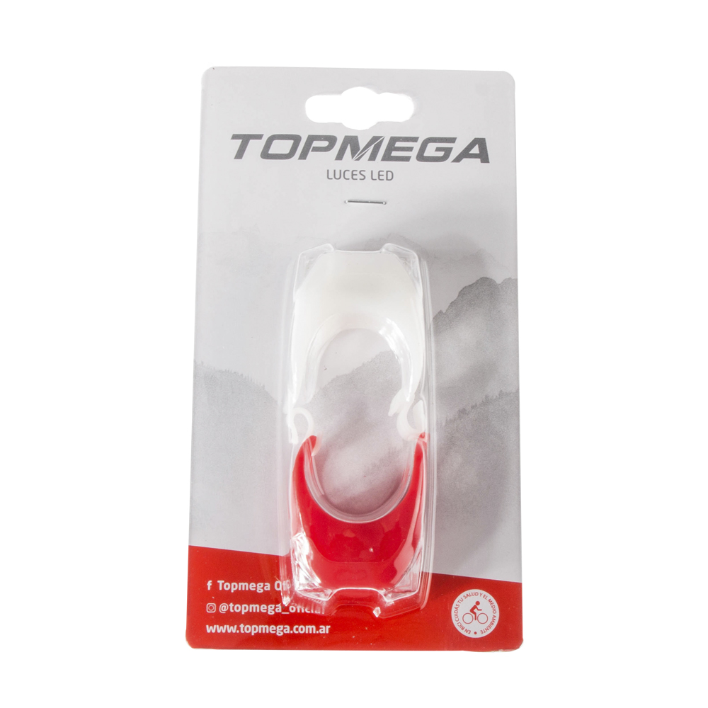BALIZA SET D/T SILICONA 2LED 3FUNCIONES C/SUJETADOR SIN PILAS