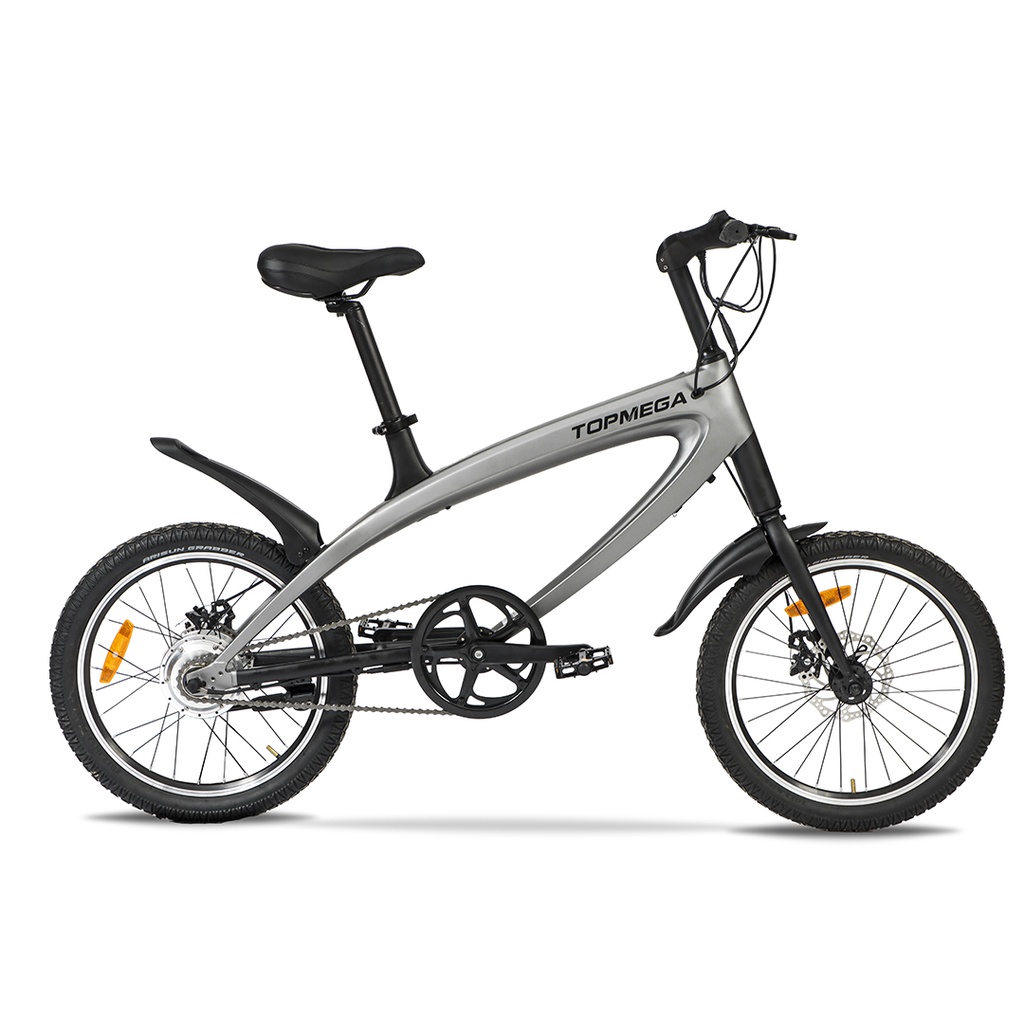 BICICLETA ELECTRICA E-ALIOTH R20 36V, 250W, 5.2AH GRIS