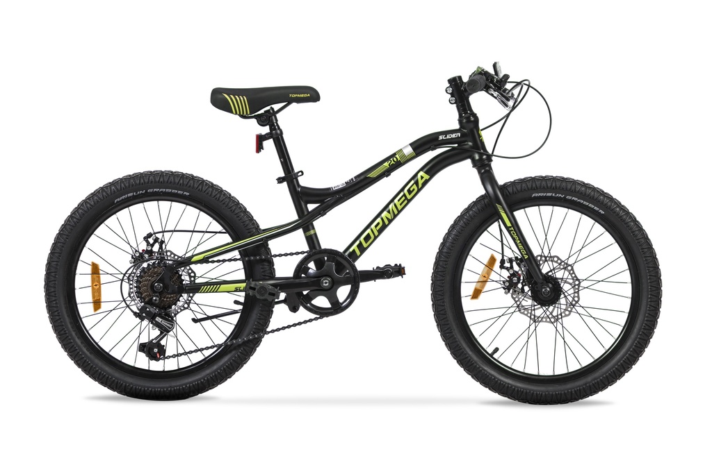 BICICLETA MTB SLIDER R20 7VEL. NEGRO/AMARILLO