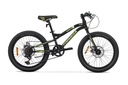BICICLETA MTB SLIDER R20 7VEL. NEGRO/AMARILLO