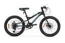 BICICLETA MTB SLIDER R20 7VEL. NEGR/CELESTE
