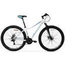 BICICLETA MTB TOTEM ALUMINIO 21VEL SHIMANO BLANCO/AZUL TALLE M