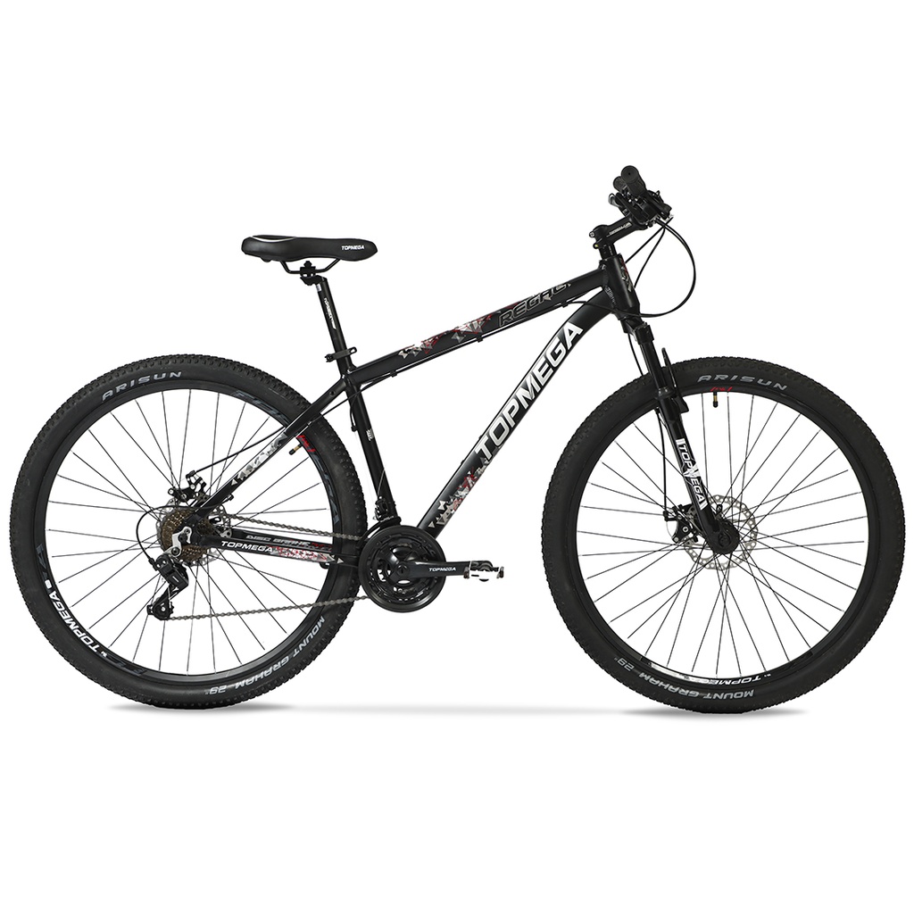 BICICLETA MTB REGAL ALUMINIO R29 21V NEGRO BLANCO/GRIS M