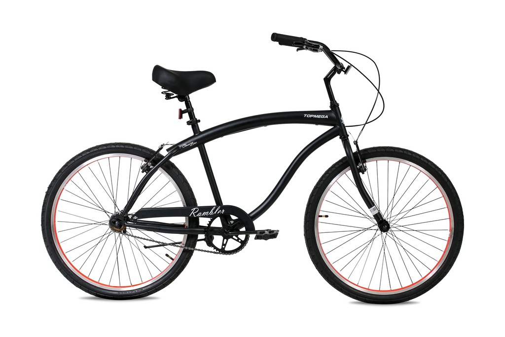 BICICLETA PASEO RAMBLER R26 ACERO 1VEL NEGRA