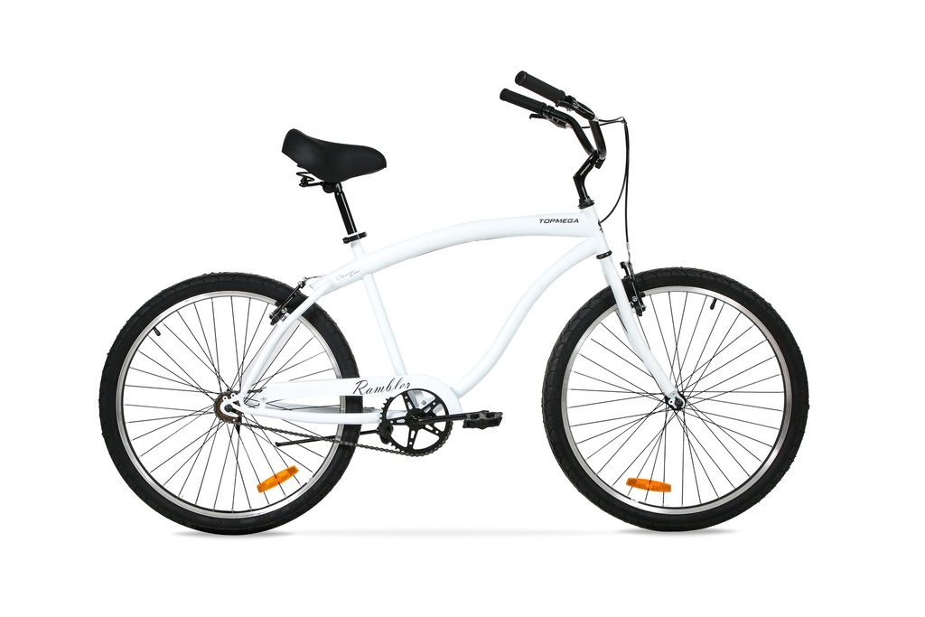 BICICLETA PASEO RAMBLER R26 ACERO 1VEL BLANCA