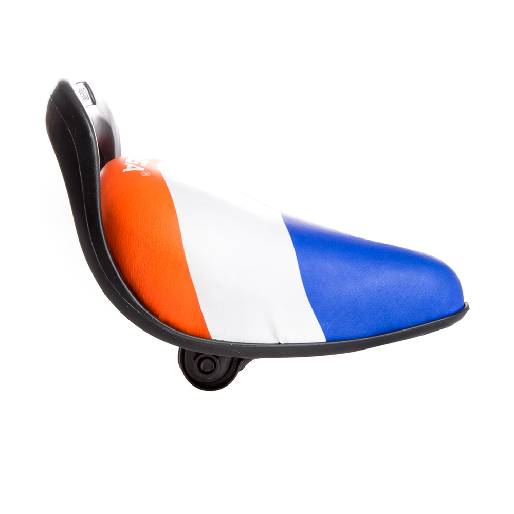 ASIENTO INFANTIL SPORT 200x135MM TAPIZADO CON AGARRADERA AZUL/NARANJA