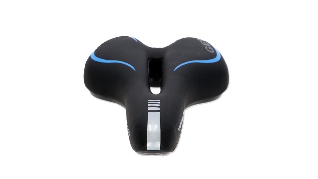 ASIENTO MTB 290x155MM CON GEL NEGRO/AZUL
