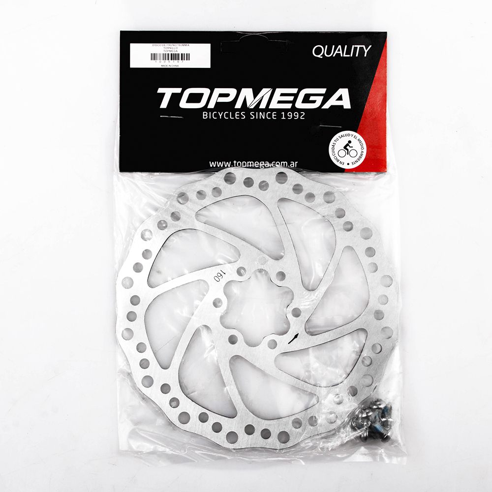 DISCO DE FRENO PAR TOPMEGA 160MM A TORNILLO