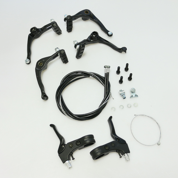 FRENO HERRADURA BMX TIPO U MANIJA/CABLE JGO 1800MM NEGRO BMX
