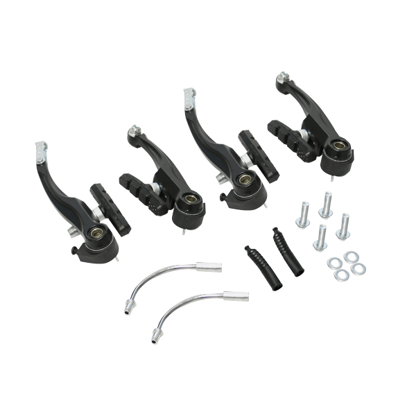 FRENO V-BRAKE ALUMINIO FULL 4PZAS NEGRO