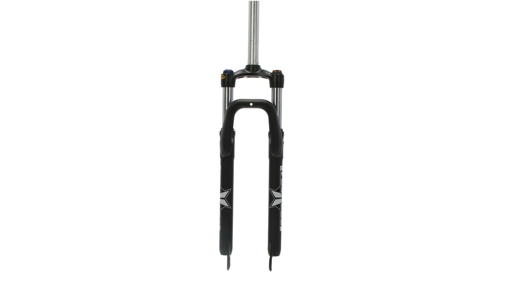 HORQUILLA SUSPENSIÓN 29" TOPMEGA 28.6 ALUMINIO CON BLOQUEO MECÁNICO NEGRO/BLANCO