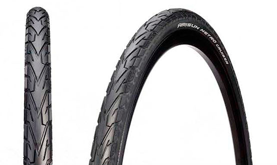 CUBIERTA 26X1.60 URBANA ARISUN METRO CRUISER WIRE BEAD 60TPI NEGRA OEM
