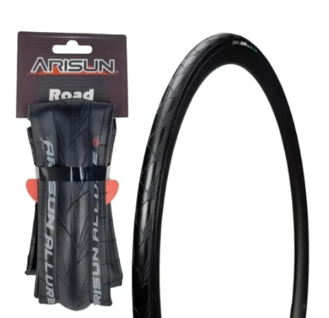CUBIERTA 700X25C RUTA ARISUN RAPIDE WIRE BEAD 60TPI NEGRO