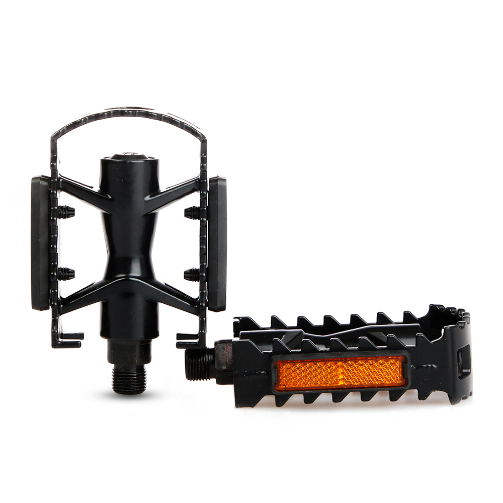 PEDAL ALUMINIO MTB FULL C/BOLILLA 9/16" NEGRO