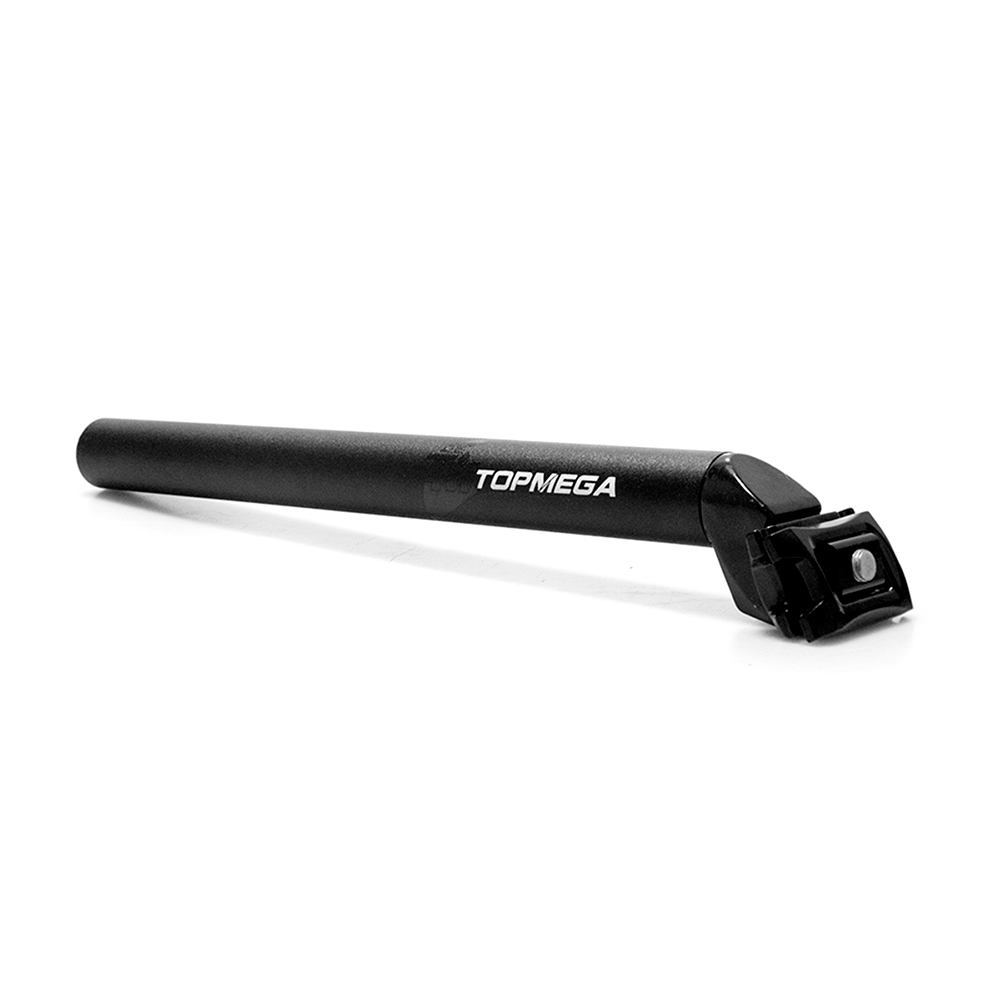PORTASILLA ALUMINIO 30.4X350MM C/GRAMPA NEGRO