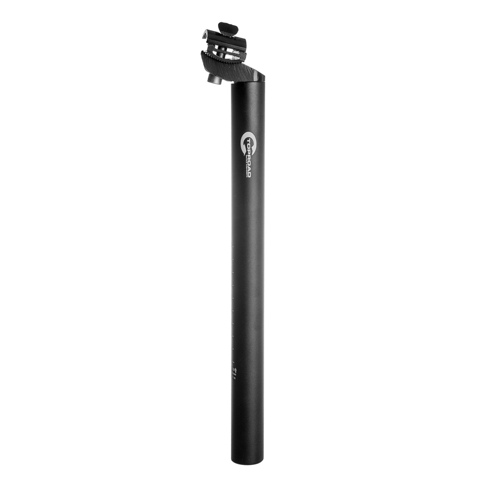 PORTASILLA ALUMINIO 28.6X350MM C/GRAMPA NEGRO