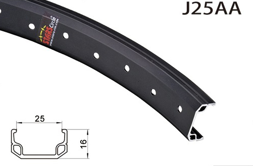 LLANTA 26''X25X16 MM 36A NEGRO COLOR PULIDO