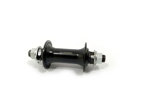 MAZA DELANTERA 48AG FREESTYLE ALUMINIO EJE M14 NEGRA OEM