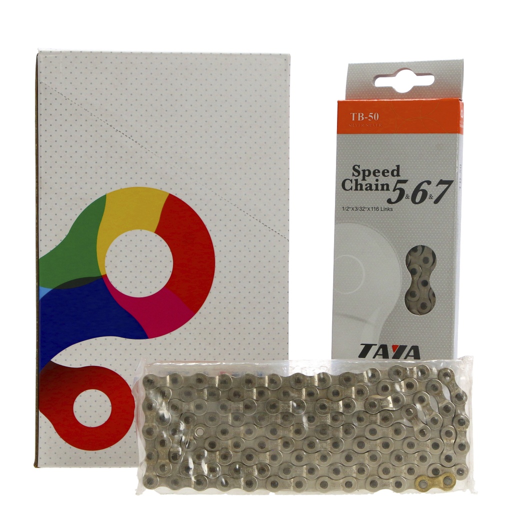 CADENA 6/7 VEL TAYA 1/2"x3/32" 116 ESLABONES