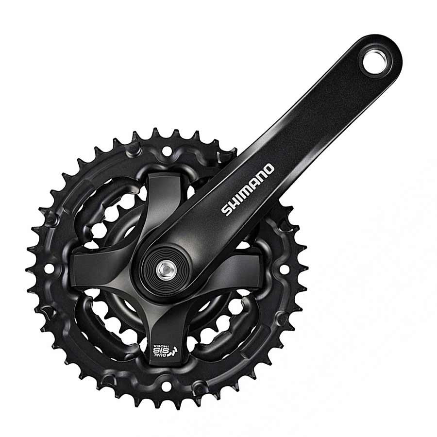 PLATO PALANCA TRIPLE MTB CUADRANTE 24-34-42TX175MM SHIMANO TOURNEY FC-TY50 SIN CARTUCHO