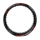 ARO DE LLANTA ALUMINIO 3.50X17 C/STICKER NEGRO (MOTARD)
