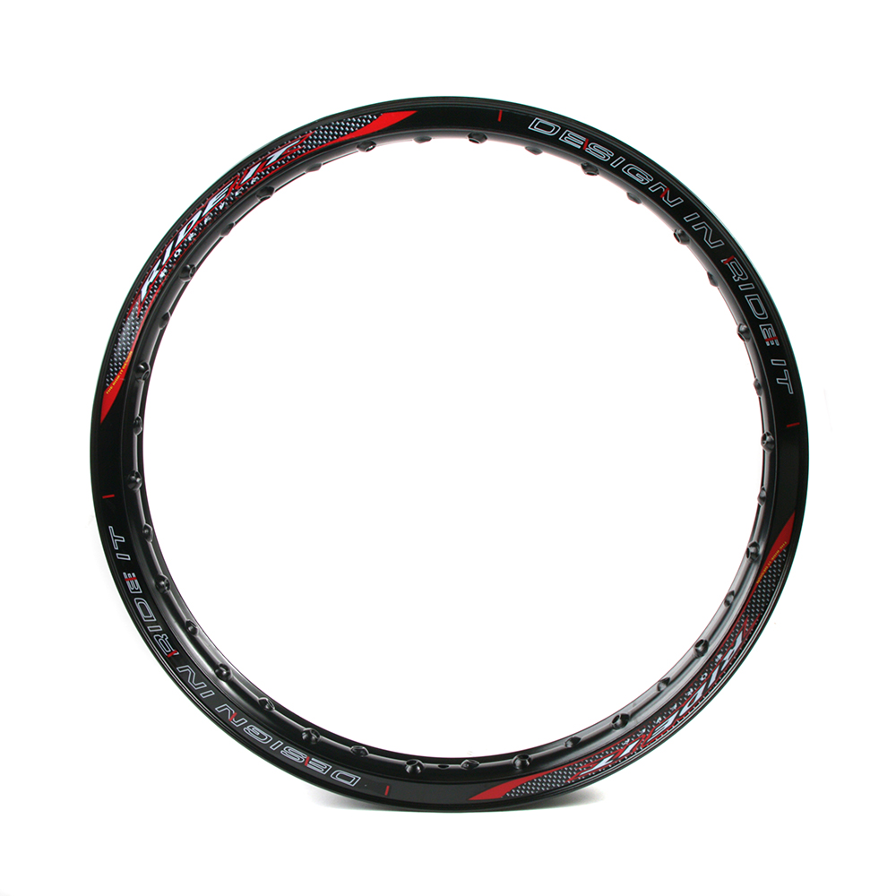 ARO DE LLANTA ALUM 1.85X19 C/STICKER NEGRA DEL XR 125