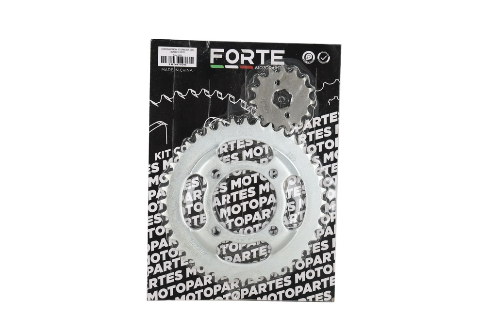 CORONA/PIÑON HONDA STORM(40T-15T) BOMBE